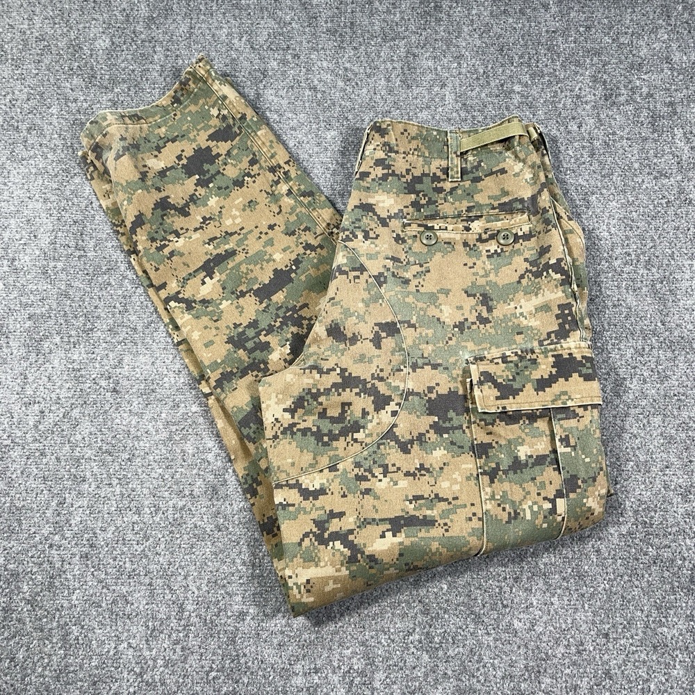 Mens Tru Spec Digital Camo Pants Double Knee Sz M-Long 31-35 x 32.5-35 Military